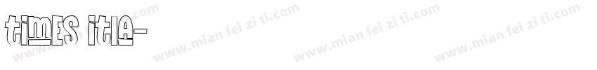 times itla字体转换